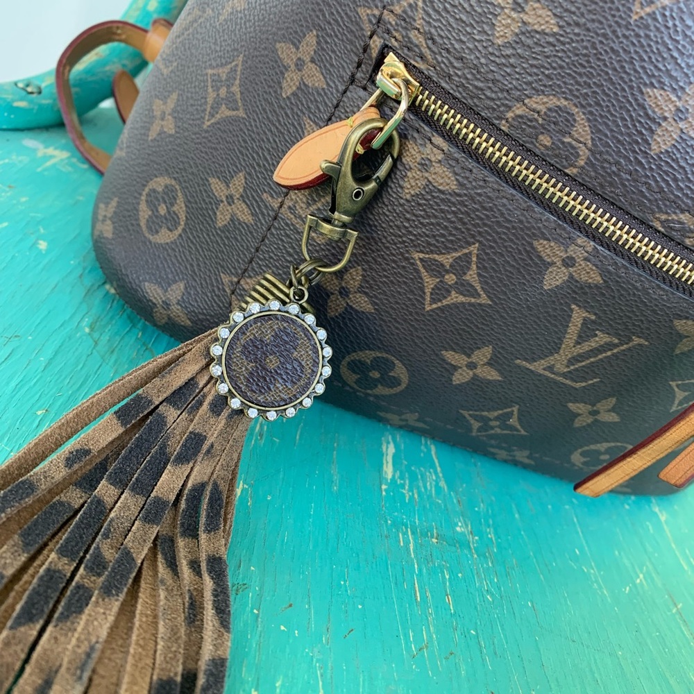 Upcycled Leather keychain